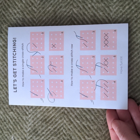 Beginner Easter Cross-stitch Kit Rabbit By Moon Picnic, Beachwood Bunny Age 4+ - Picture 4 of 13